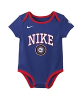 Nike Newborn 2-Pack Royal/Black Philadelphia 76ers Just Do It Bodysuit Set