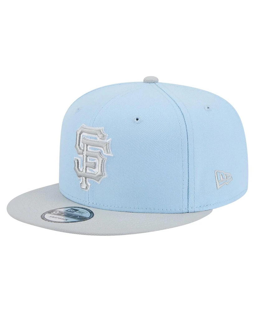 New Era Men's Light Blue/Gray San Francisco Giants 2-Tone Color Pack 9FIFTY Snapback Hat