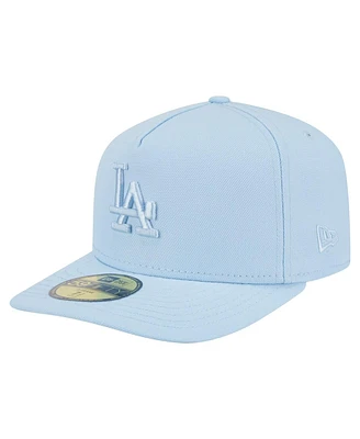 New Era Men's Light Blue Los Angeles Dodgers Color Pack A-Frame 59FIFTY Fitted Hat