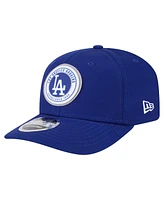 New Era Men's Royal Los Angeles Dodgers Circle Patch 9SEVENTY Stretch-Snap Hat