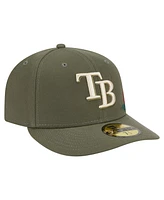 New Era Men's Olive Tampa Bay Rays Tonal Florals 59FIFTY Fitted Hat