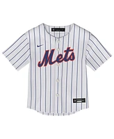 Nike Toddler Francisco Lindor White New York Mets Home Replica Jersey