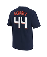 Nike Big Boys and Girls Yordan Alvarez Navy Houston Astros Fuse City Connect Name Number T-Shirt