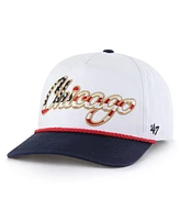'47 Brand Men's White Chicago Cubs Patriotic Overhand Hitch Adjustable Hat