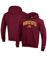 Champion Men's Maroon Minnesota Golden Gophers Arched Logo Fleece Pullover Hoodie Sweatshirt
