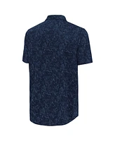 Antigua Men's Navy Boston Red Sox Lush Button-Up Shirt