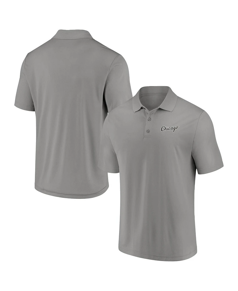 Fanatics Men's Gray Chicago White Sox Component Polo Shirt