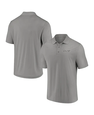 Fanatics Men's Gray Chicago White Sox Component Polo Shirt