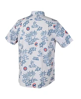 Reyn Spooner Men's White Chicago Cubs Kekai Performance Button-Up Shirt