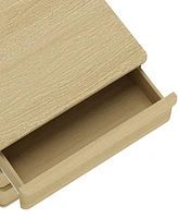Manhattan Comfort 26" Medium Density Fiberboard Molly Modern 3-Drawer Nightstand