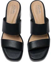 Clarks Collection Women's Jaylan Dusk Block Heel Sandals