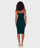B Darlin Juniors' Sleeveless Square Neck Midi Dress