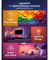 Lepro WL1 Smart Led Rgb Wall Light Kits with Segment Diy and Ai Generated Lighting, Work with Alexa Google Home, LightBeats Music Sync