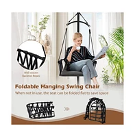 Hanging Swing Hammock Chair Porch Swing with Stand