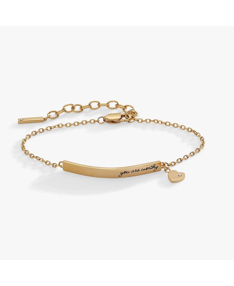 You Are Worthy Inline Bracelet