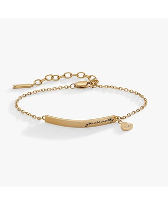 You Are Worthy Inline Bracelet
