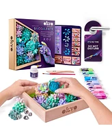 Wise Elk Okto Sensory Art 3D Woodcraft "Tenderness" – Succulent Craft Kit