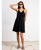 Able Women's Elliana Ruched Halter Dress