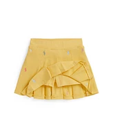 Polo Ralph Lauren Toddler and Little Girls Pony Pleated Mesh Skort
