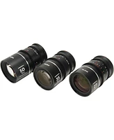 Venus Laowa Nanomorph S35 Prime 3-Lens Bundle with 35mm, 50mm T2.4 and 27mm T2.8 Anamorphic Lens for Fuji X, Silver Flare