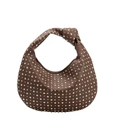 Melie Bianco Brigitte Studded Large Shoulder Bag