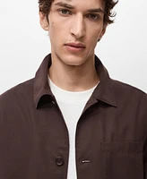 Mango Men's Pocket Lyocell Overshirt