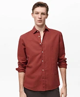 Mango Men's Linen-Blend Shirt