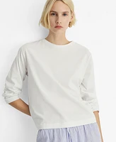 Mango Women's 2-Piece Seersucker Striped Pajamas