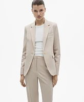 Mango Women's Fitted Suit Jacket