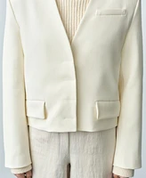Mango Women's Structured Cropped Jacket