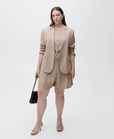 Mango Women's Lyocell Suit Jacket