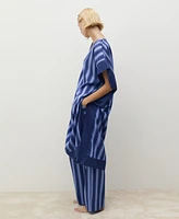 Mango Women's Two-Tone Striped Lyocell Woven Pants