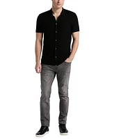 Perry Ellis Men's Mesh Button-Front Shirt