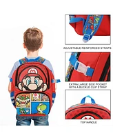 Super Mario Brothers Favorite Characters Youth 16" Sports Backpack and Gym Bag