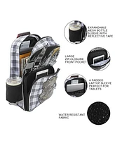 Harry Potter Hogwarts Tartan Crest 16” Kid's Backpack For School And Travel