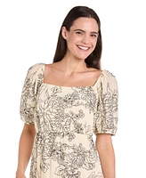 R & M Richards Petites Printed Dress