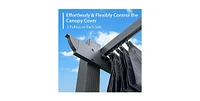 10 x 12 Feet Outdoor Aluminum Retractable Pergola Canopy Shelter Grape Trellis