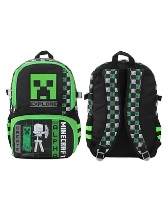 Minecraft Alpha Creeper 16" Sports Backpack and Gym Bag