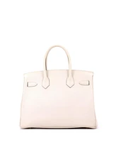 Pre-Owned Hermes Birkin 30 Handbag Light Epsom with Gold Hardware