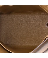 Pre-Owned Hermes Kelly 25 Handbag Brown Togo with Gold Hardware