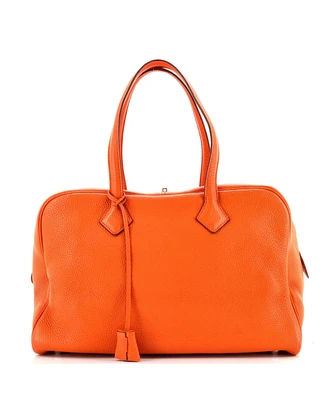 Pre-Owned Hermes 35 Victoria Ii Bag Clemence