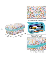 Generic Rainbow Collage Eva Hard-Side Utility Case With Carabiner