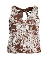 Lands' End Petite Lightweight Jersey Blouson Vneck Tank