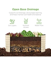 Best Choice Products 4x2x2ft Outdoor Raised Metal Oval Garden Bed, Planter Box for Vegetables, Flowers