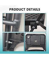 4-Stept Foldable Step Ladder with Tool Tray and Wide Non Slip Pedals, Convenient Handrails