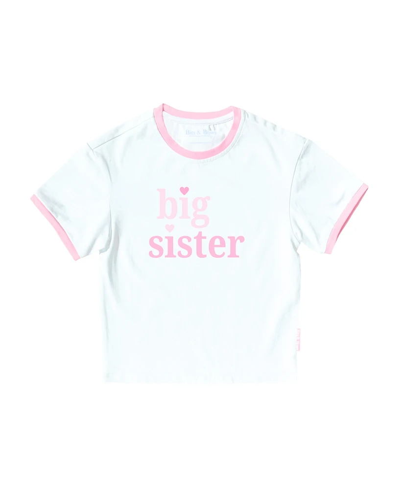 Bits & Bows Toddler Girls Sister Crewneck T-Shirt