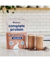 NativePath Complete Beef Protein Powder Isolate – 20g Protein, Chocolate Flavor, 30 Servings