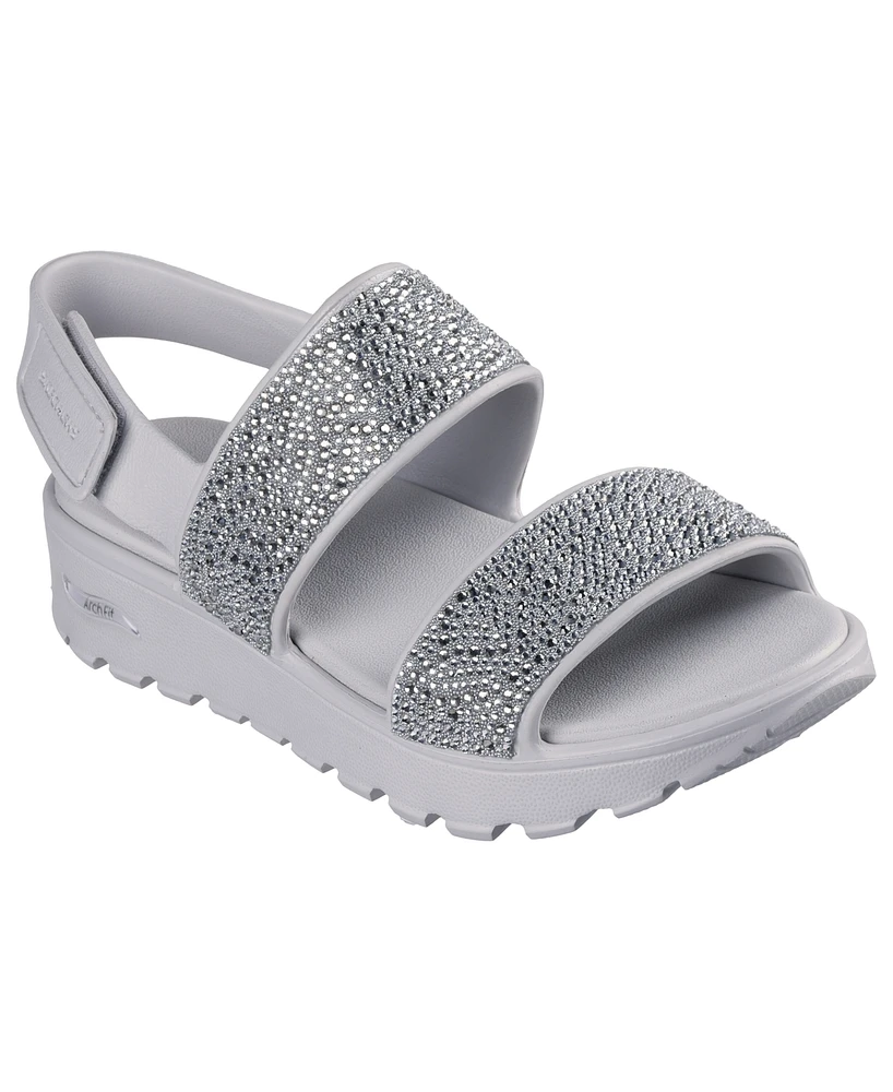 Skechers Women's Foamies: Arch Fit Footsteps - Elegance Platform Sandals from Finish Line