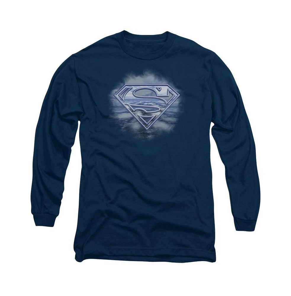 Superman Men's Freedom Of Flight Long Sleeve Adult Tee / T-Shirt