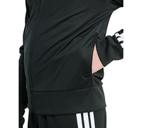 adidas Big Boys Long-Sleeve Full-Zip Essential Tricot Jacket